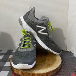 New Balance Gray and Green Sneakers